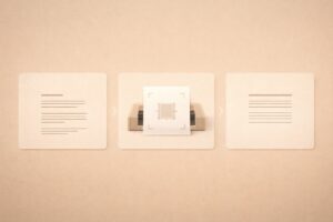 자동 정렬 전후 줄 간격 비교 흐름