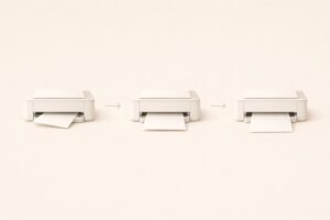 프린터 종이 걸림 내부 설정 점검 흐름