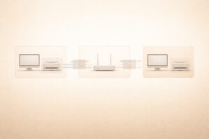 회사/카페 와이파이 프린터 구조 이미지