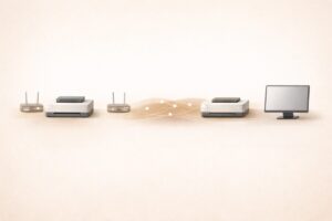 프린터 IP 변경 구조 개념도