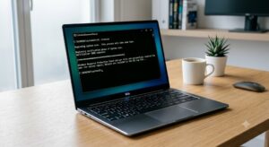Windows 관리자 명령 프롬프트 창에서 SFC scannow 명령어를 실행하여 손상된 시스템 파일을 복구하는 화면