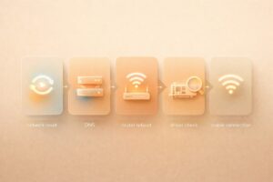 Windows 인터넷 안됨 해결 순서