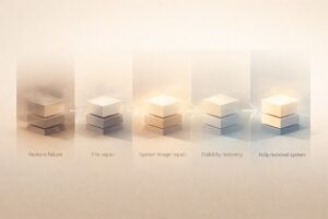 Windows 복원 실패 해결 과정
