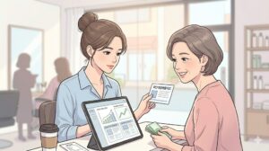 소상공인 AI 워커 특별훈련수당의 수도권, 비수도권, 인구감소지역별 월 최대 지원 금액이 깔끔하게 정리된 안내 서식 일러스트