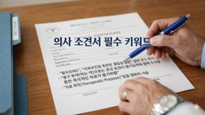 비급여 수액 실손보험 심사 통과를 위한 의사 소견서 핵심 문구 작성 안내
