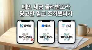 삼쩜삼 토스 핀다 세금 환급 대행 플랫폼별 광고 수수료율 비교 팩트체크