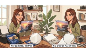 2026년 엡손 포토 프린터 유저를 위한 Epson 프리미엄 광택지의 핵심 특징을 설명하는 본문 인포그래픽 이미지