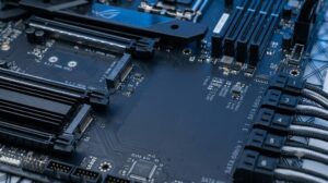 2026년 최신 메인보드 NVMe/SATA 바이오스(BIOS) 설정 시 확인해야 하는 고해상도 메인보드 M.2 슬롯과 SATA 포트 실사 사진