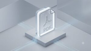 PDF 용량 줄이기 전 50MB 고해상도 PDF 파일 아이콘