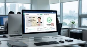 정부24 웹사이트에서 주민등록증 발급일자와 진위확인을 거쳐 내 신분증 도용 방지 상태를 검증하는 절차
