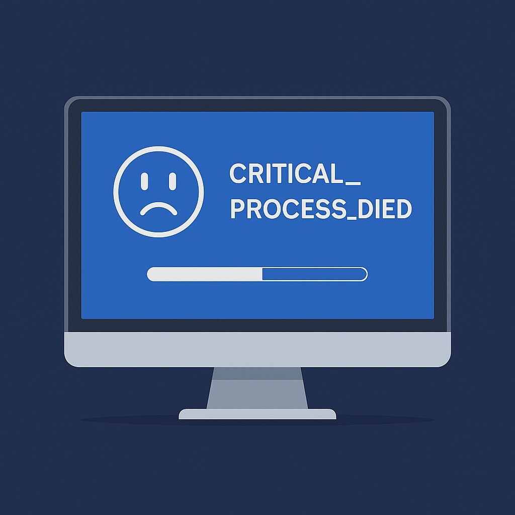 CRITICAL_PROCESS_DIED 오류 해결 방법 대표 이미지