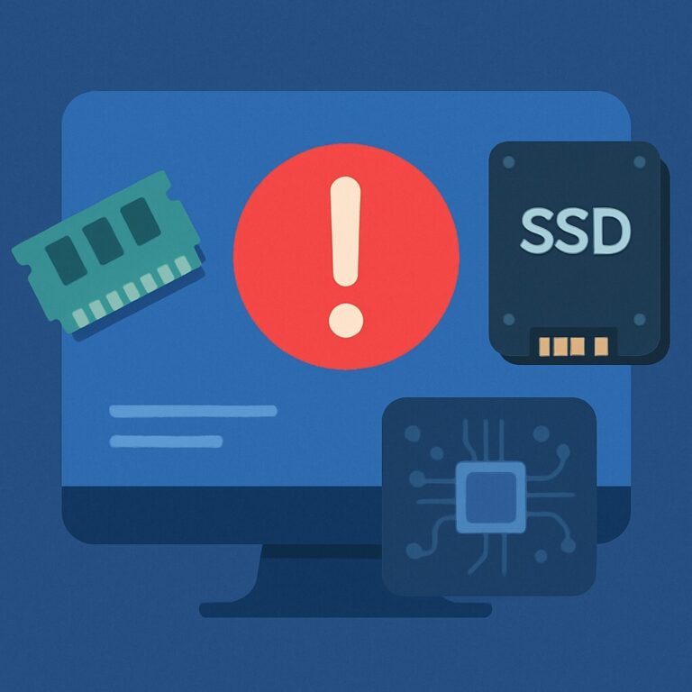 PAGE_FAULT_IN_NONPAGED_AREA 오류 해결 가이드 – RAM, SSD, 드라이버까지 꼼꼼히 점검하세요