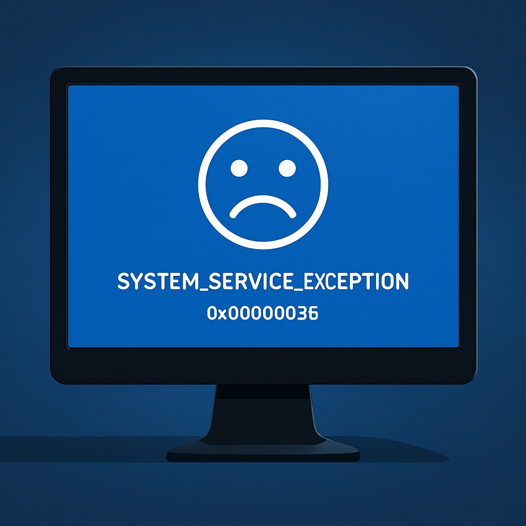 SYSTEM_SERVICE_EXCEPTION 오류 해결 가이드 – 갑작스러운 블루스크린, 이렇게 해결하세요 대표 이미지