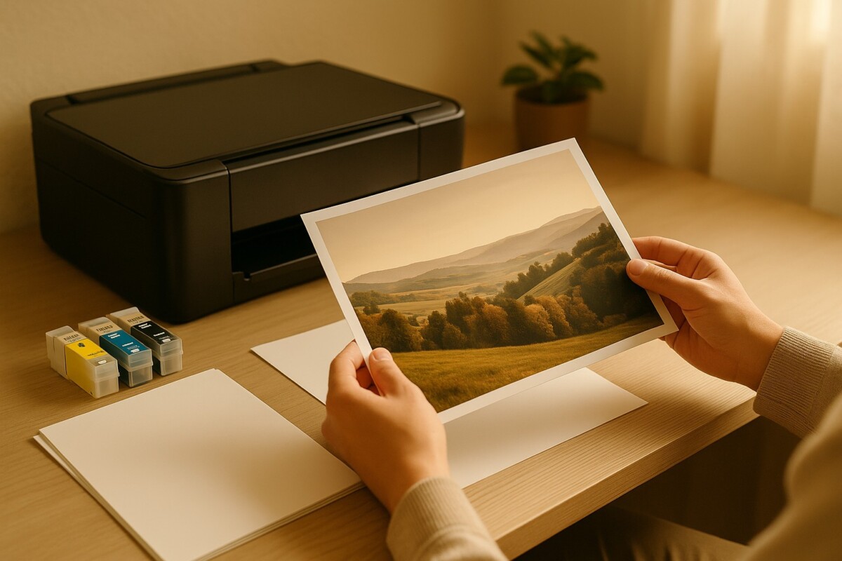 EPSON Expression 출력 품질 문제 해결 장면