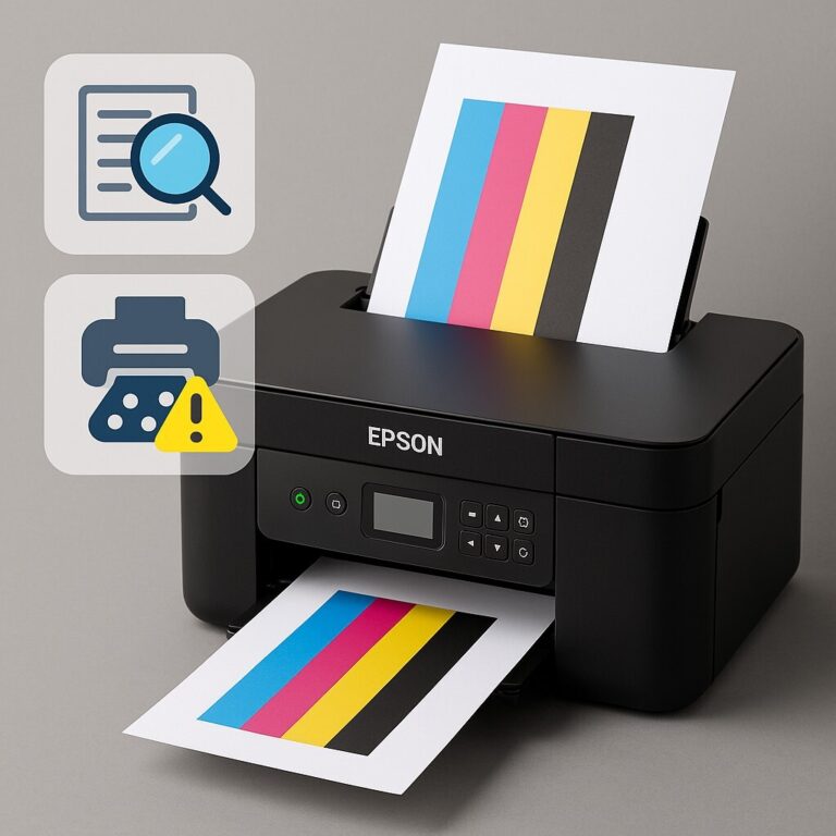 Epson Expression 인쇄 흐림·줄 생김·색 번짐 해결법 – 출력 품질 복구 가이드