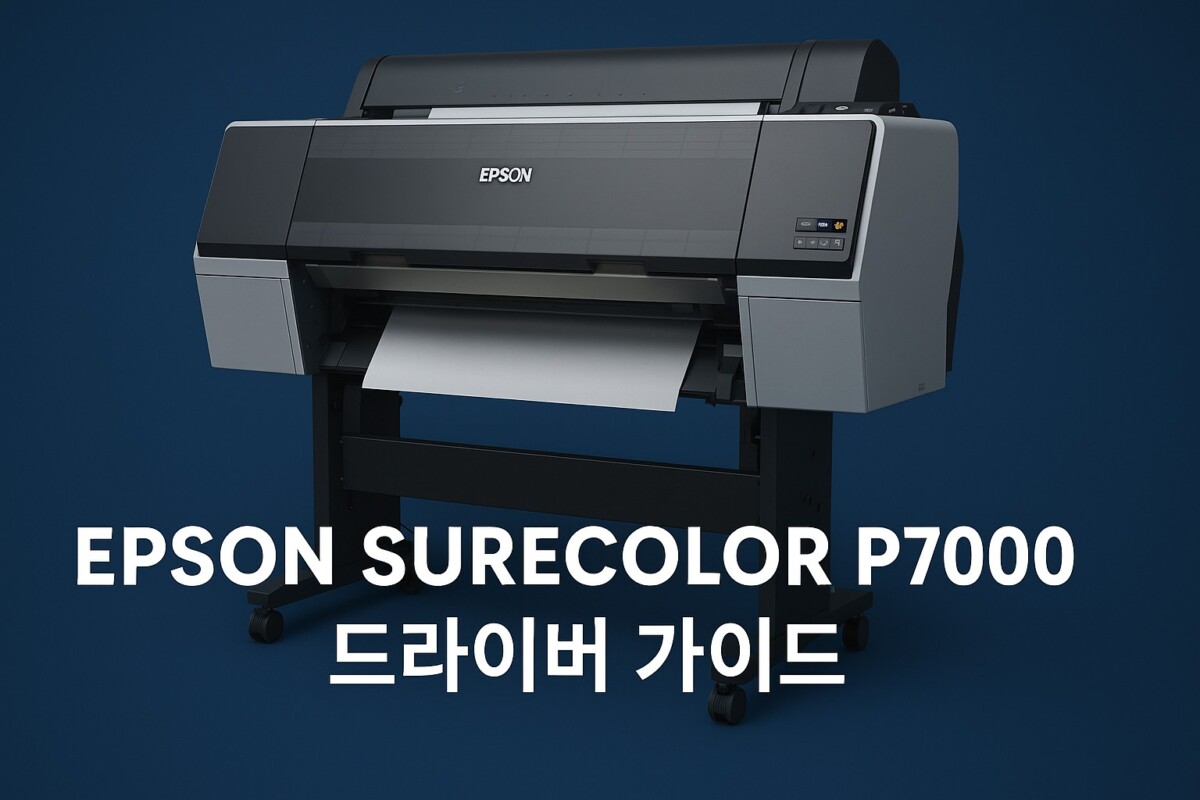 Epson SureColor P7000 드라이버 다운로드 및 설치 대표 이미지