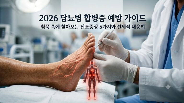 망막병증 신장병증 신경병증 당뇨발 등 당뇨병 합병증 증상 예방을 위한 2026년 필수 정기 검진 안내 대표 이미지