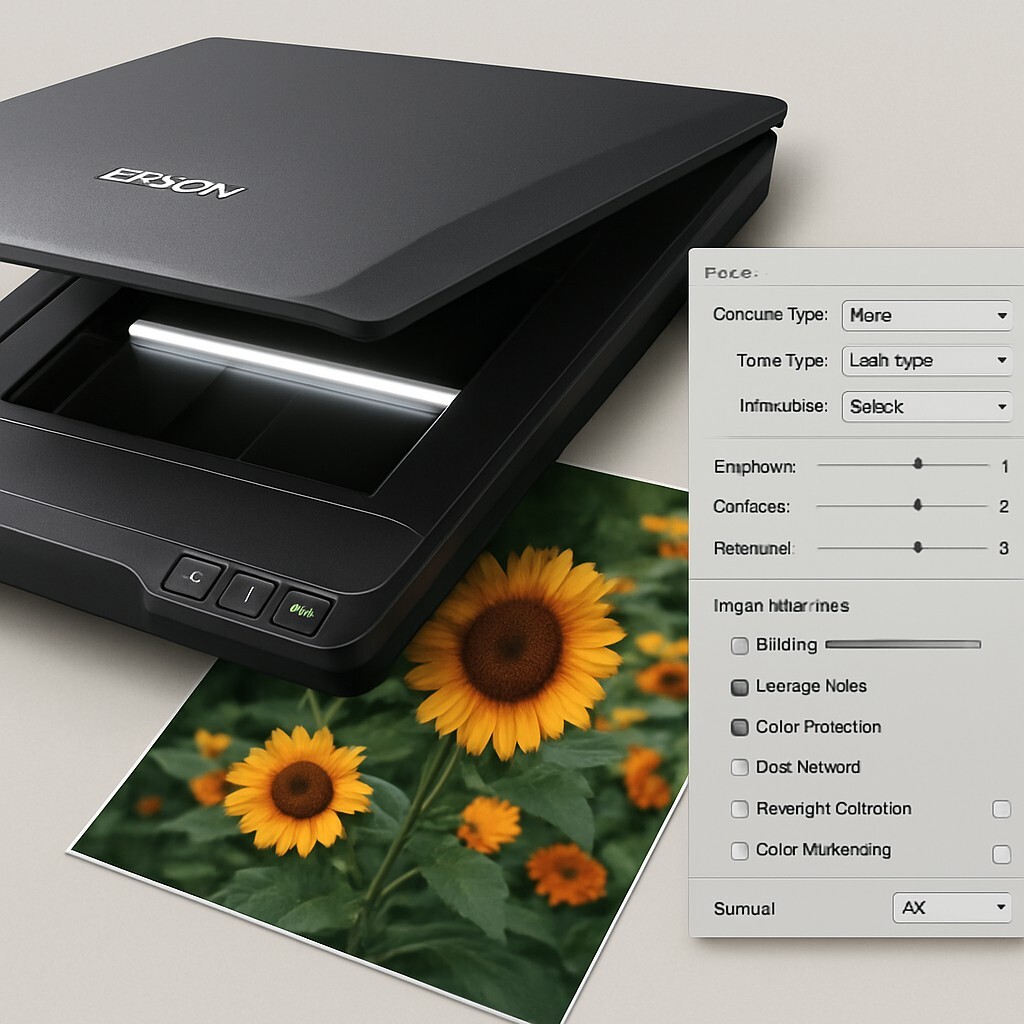 EPSON 사진 스캔 설정 – 색감과 선명도 향상 방법 대표 이미지