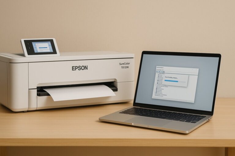 epson surecolor t3170x 드라이버 설치 준비 장면