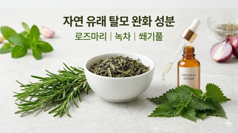 두피 환경 개선과 모근 강화에 효과적인 자연 유래 탈모 완화 성분 종류