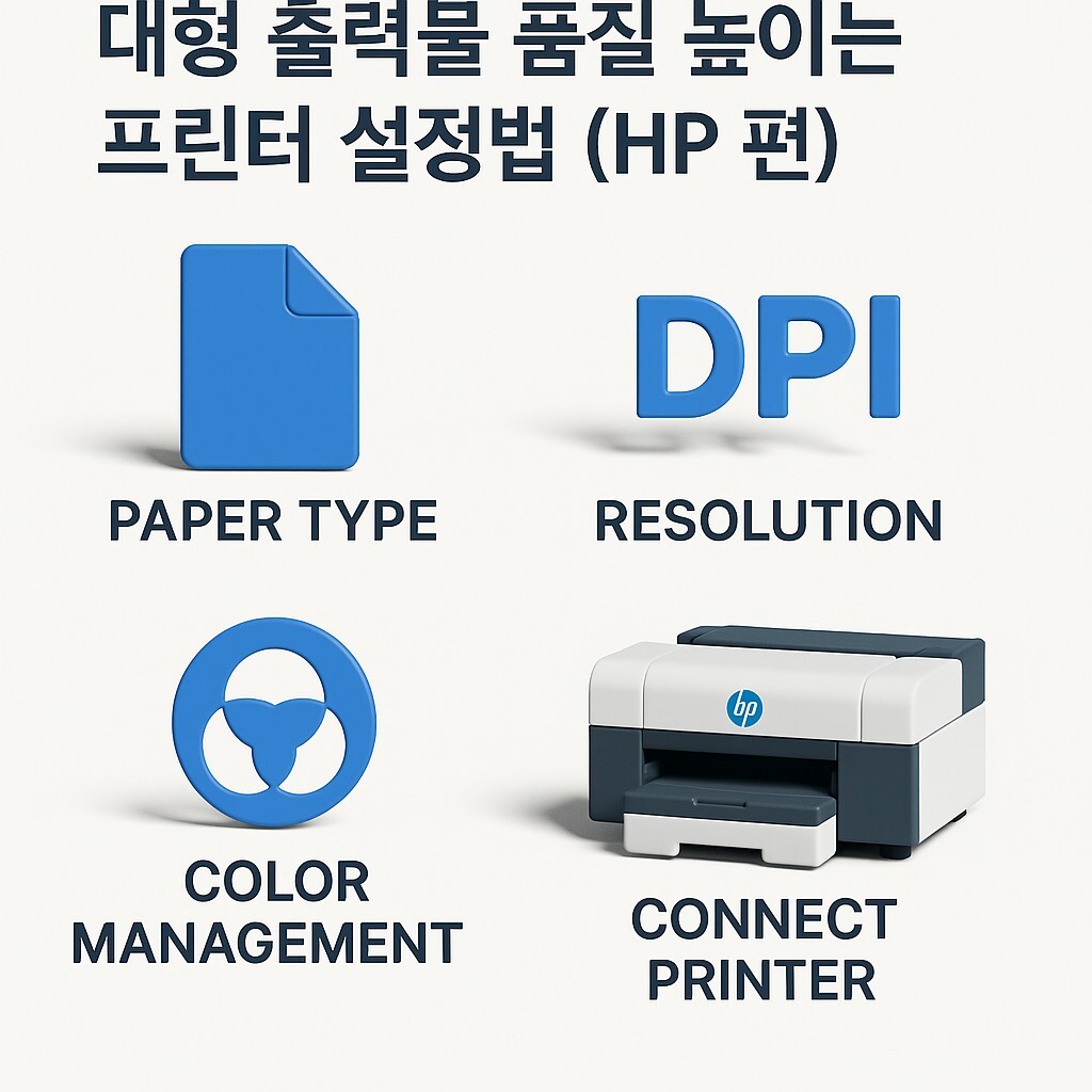 대형 출력물 품질 높이는 프린터 설정법 (HP 편) 대표 이미지