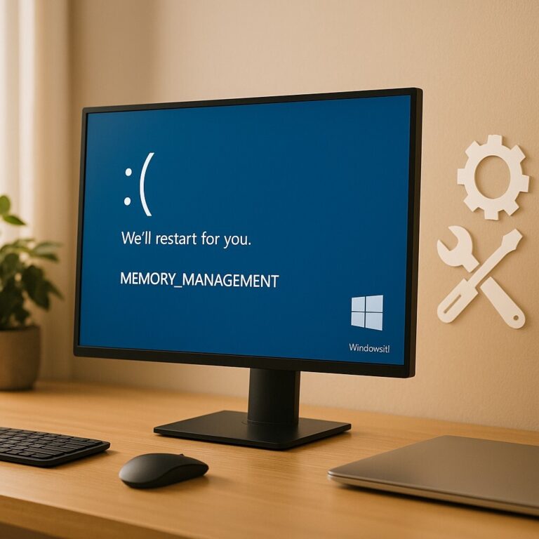 Windows 11 Memory_Management 오류를 복구하기 위한 단계별 가이드