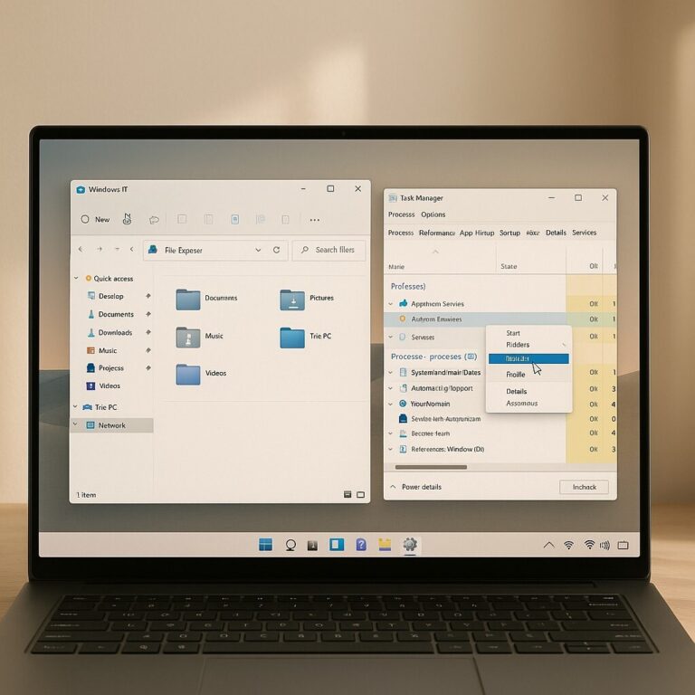 Windows 파일 탐색기 오류 해결, 멈춤·재시작 문제를 explorer.exe 재시작으로 복구하는 장면