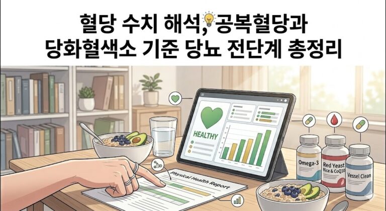 혈당 수치 해석, 공복혈당 기준, 당화혈색소 정상수치, 당뇨 전단계 증상, 전당뇨 관리법, 식후 혈당 스파이크