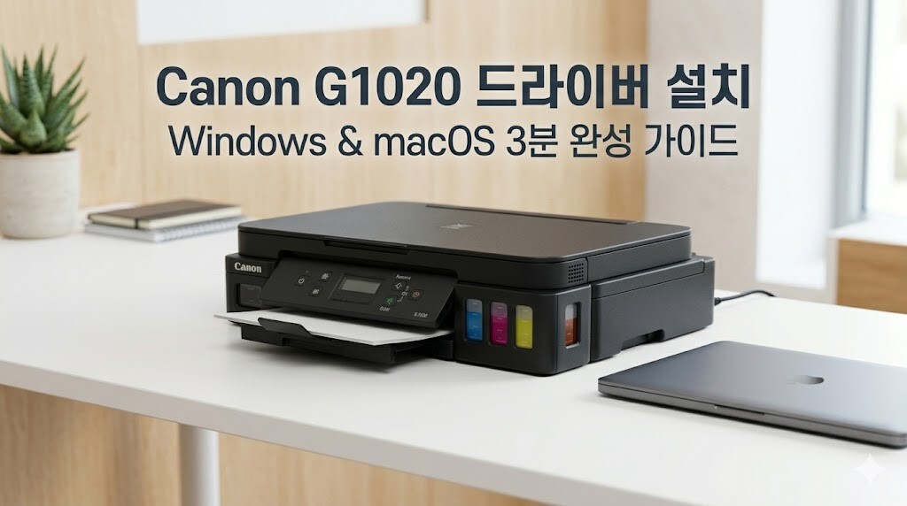 Canon G1020 드라이버 다운로드 가이드 대표 이미지