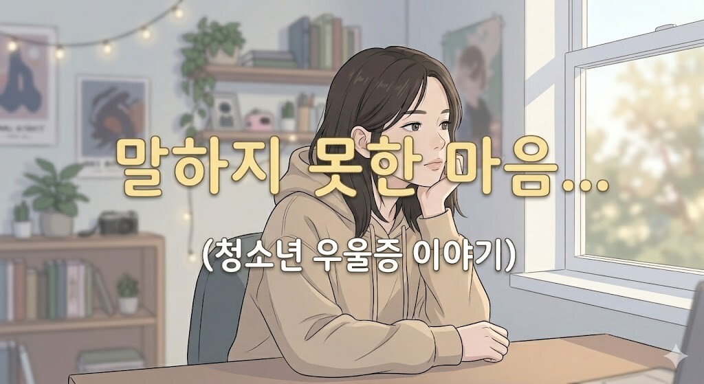 창밖을 보며 생각에 잠긴 청소년, 아이의 마음을 이해하고 싶은 부모의 시선