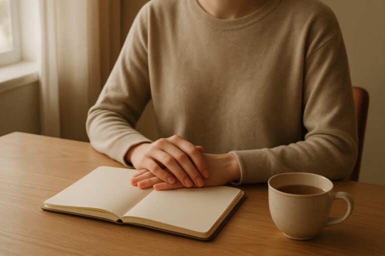 우울증 치료 시작 전 질문을 고민하는 이미지