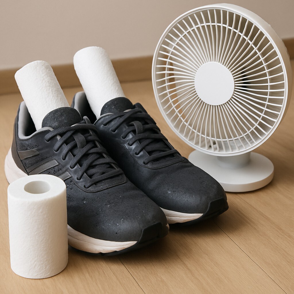 젖은 신발 빠르게 말리는 법 – 망가뜨리지 않고 건조하는 비법 대표 이미지