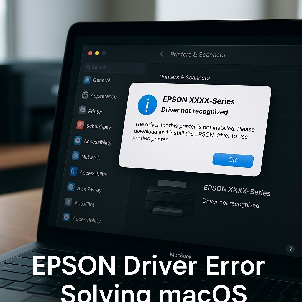 EPSON 드라이버 오류 해결 가이드 (macOS 전용) – 설치 실패, 인식 문제 완전 정리 대표 이미지