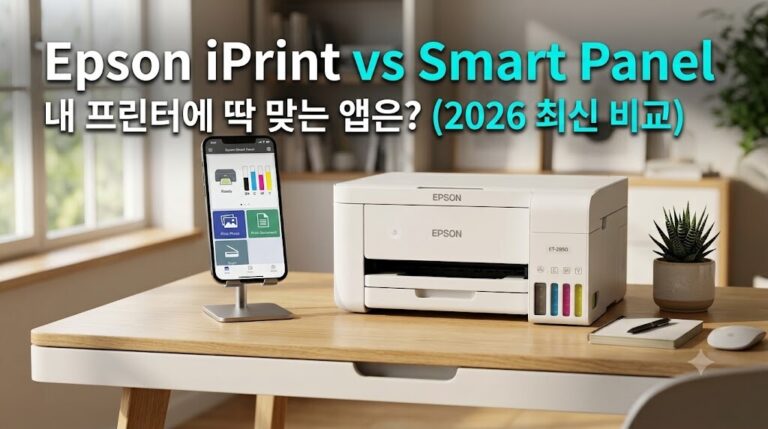 2026 엡손 iPrint vs 스마트 패널(Smart Panel) 앱 비교 데스크 환경 썸네일