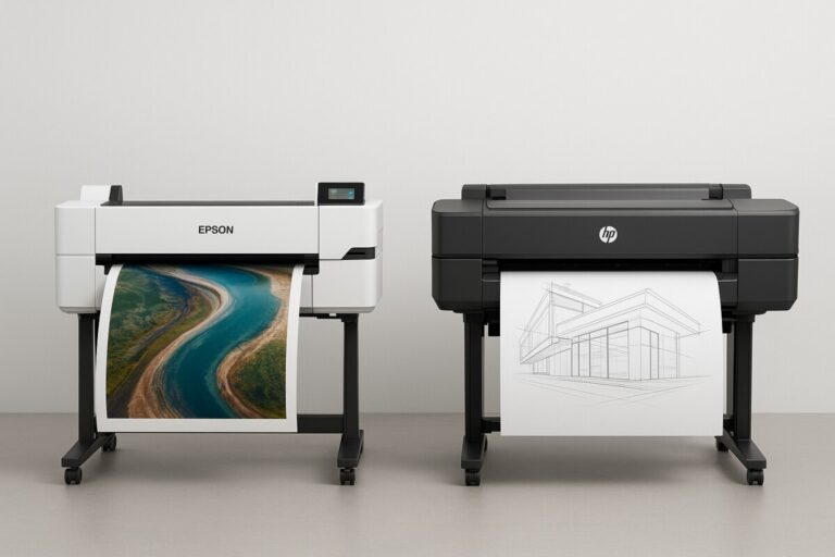 EPSON vs HP 플로터 비교 – 출력 품질·속도·유지비 분석