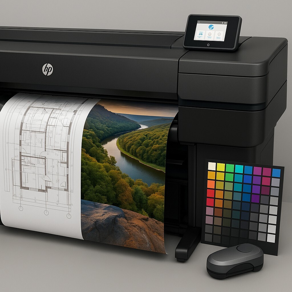 HP DesignJet 프린터, ICC 프로파일과 ΔE 색상 정확도 검증으로 출력 품질을 향상시키는 컬러 매칭 설정 가이드