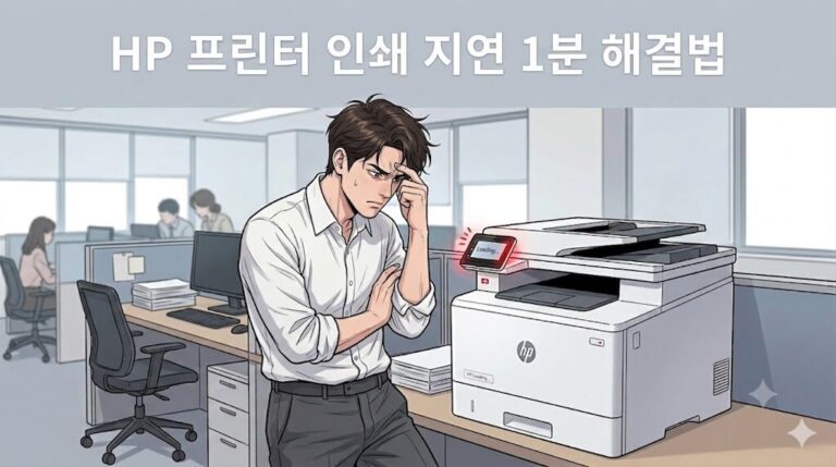 HP 프린터 WSD 연결 지연 문제를 해결하기 위해 컴퓨터 제어판에서 Standard TCP/IP 포트를 추가하고 설정을 변경하는 레이아웃 화면