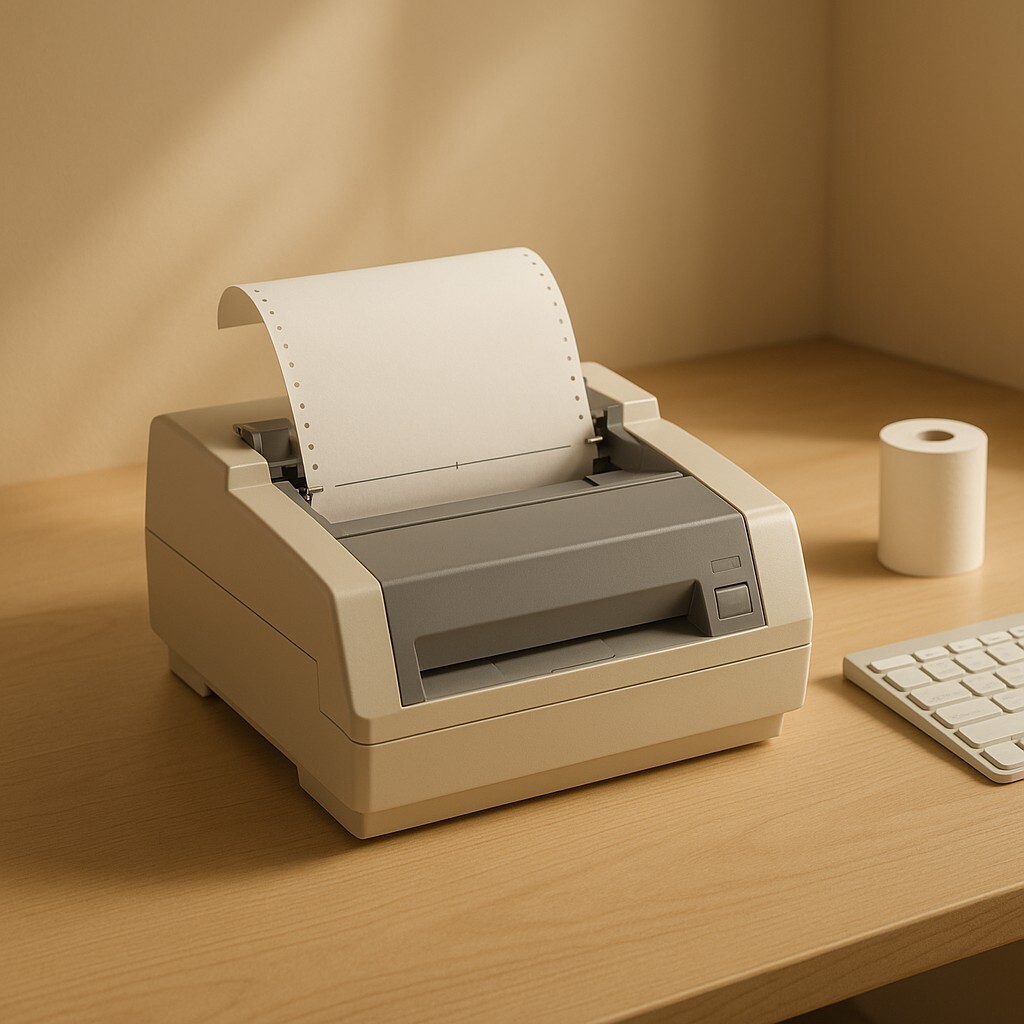 도트프린터 줄 맞춤 문제 출력 위치 점검 이미지