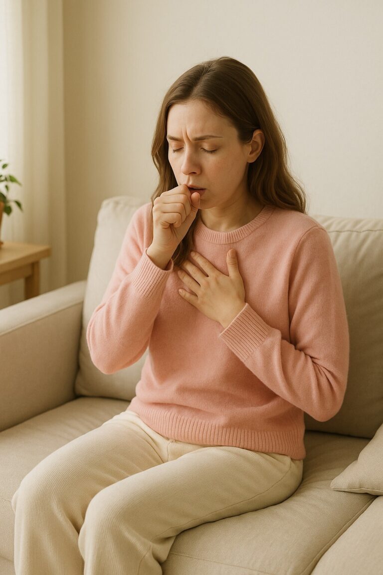 독감 후유증 기침·숨참·피로 남은 모습