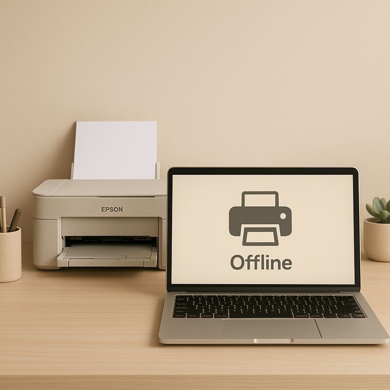 Epson 프린터 오프라인 오류 해결 이미지