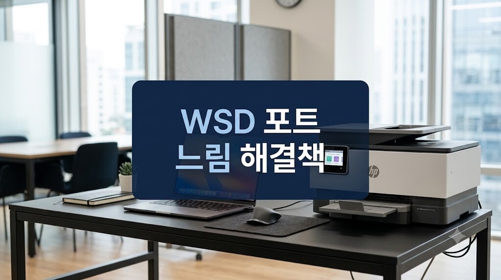 포트 느림 현상으로 인한 프린터 인쇄 지연 문제를 해결하기 위한 표준 TCP-IP 포트 설정 안내 대표 이미지