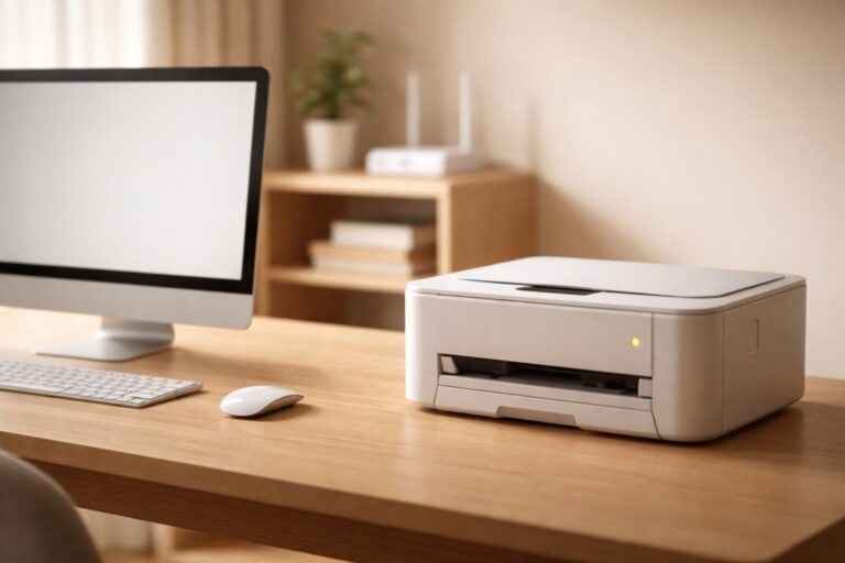 2.4GHz·5GHz 프린터 문제 상황을 표현한 이미지