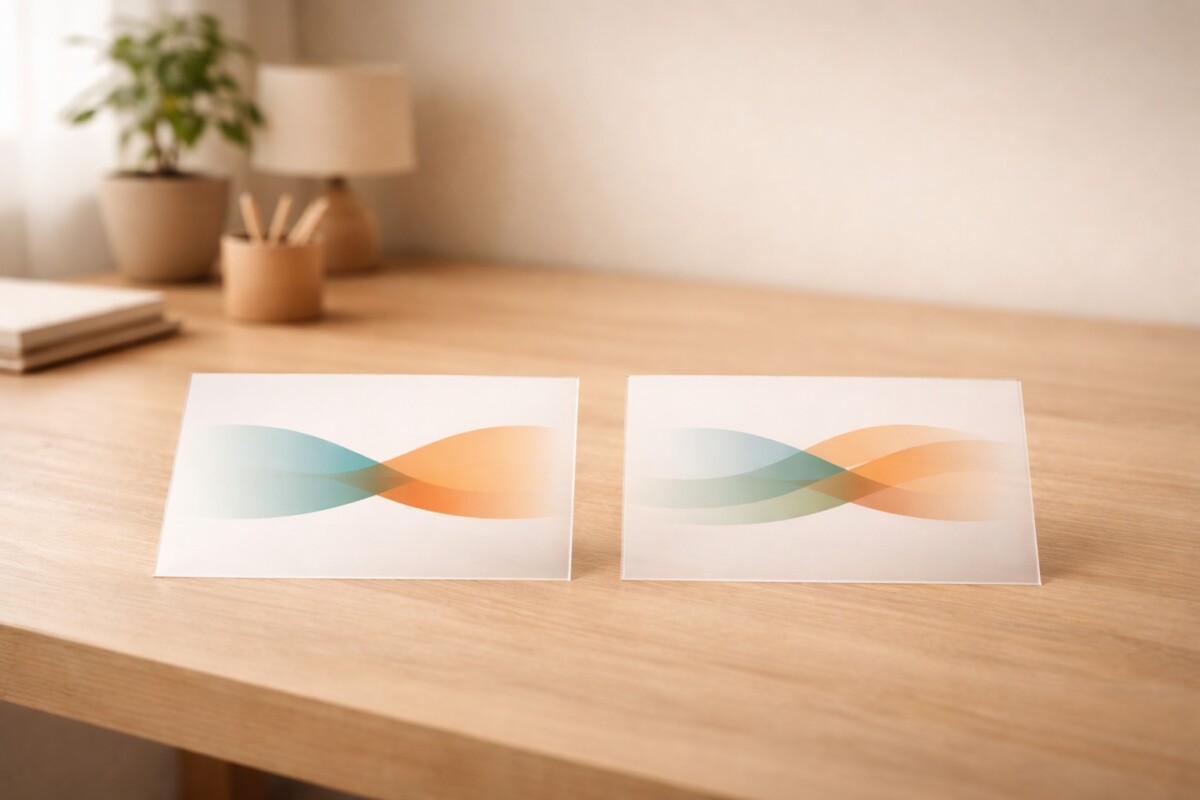 ICC 프로파일 하나만 써야 색이 맞는 이유를 설명하기 위해 화면과 출력물의 색감 차이가 발생한 상황을 보여주는 이미지