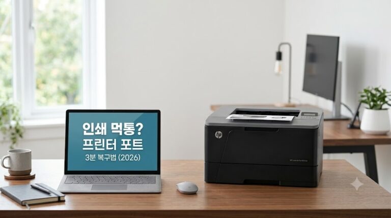 Windows 업데이트 후 갑자기 바뀐 프린터 포트 설정을 제어판에서 3분 만에 복구하는 방법