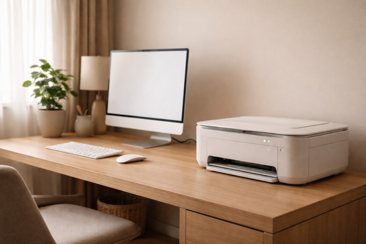 공유기 재부팅 후 프린터 오프라인 상황을 표현한 이미지