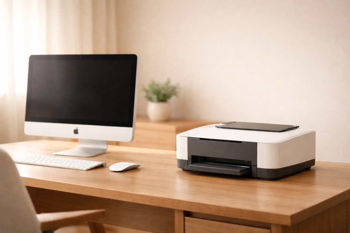 맥 프린터 인쇄 대기열이 멈췄을 때 문제 해결 단계를 시각적으로 표현한 이미지