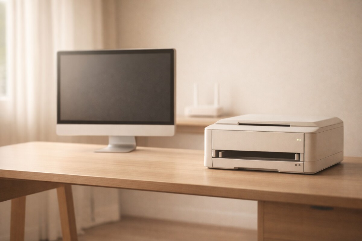 와이파이 재부팅 후 프린터 안 됨 현상을 표현한 이미지