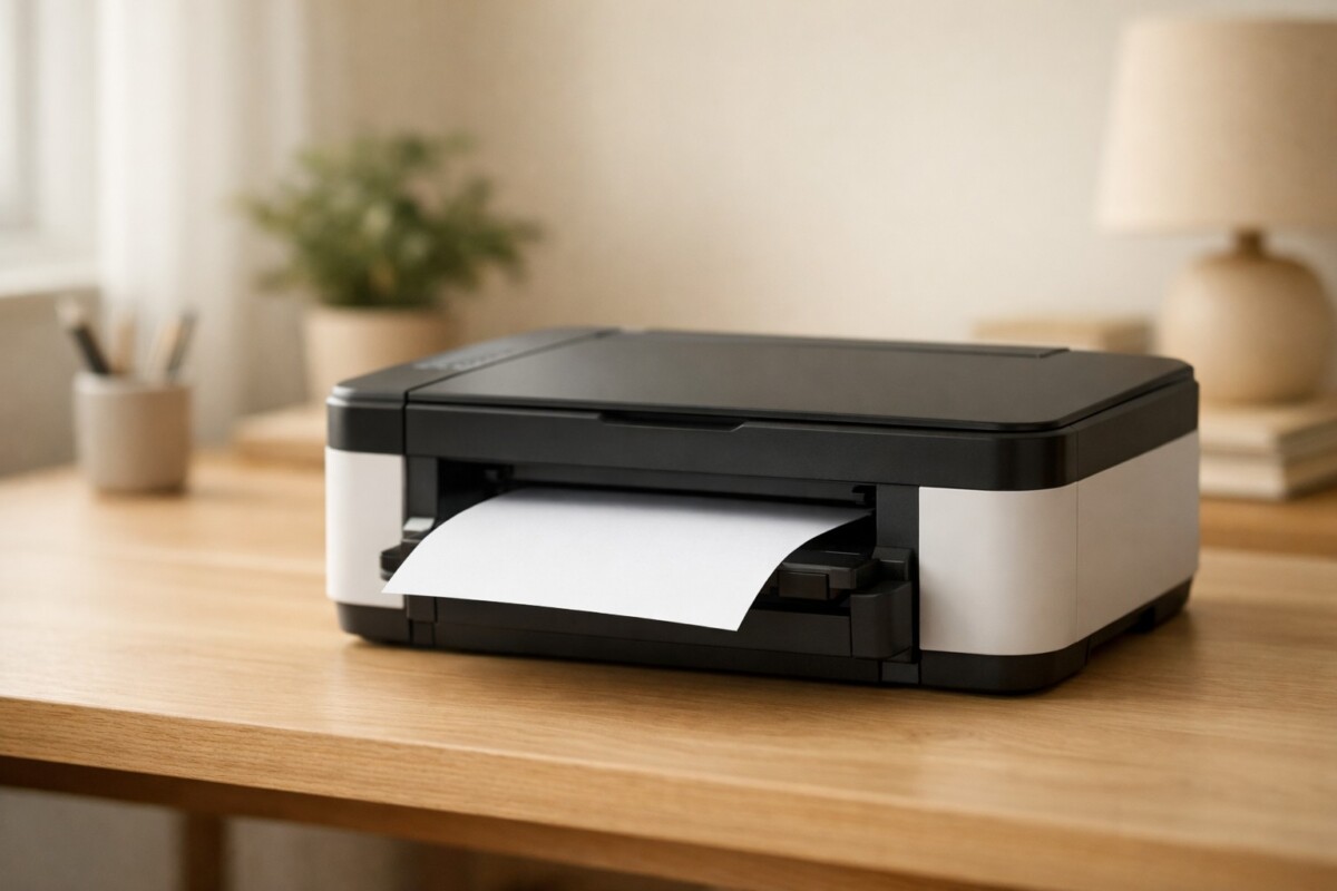 출력은 되는데 첫 장만 나오고 멈추는 문제를 보여주는 장면