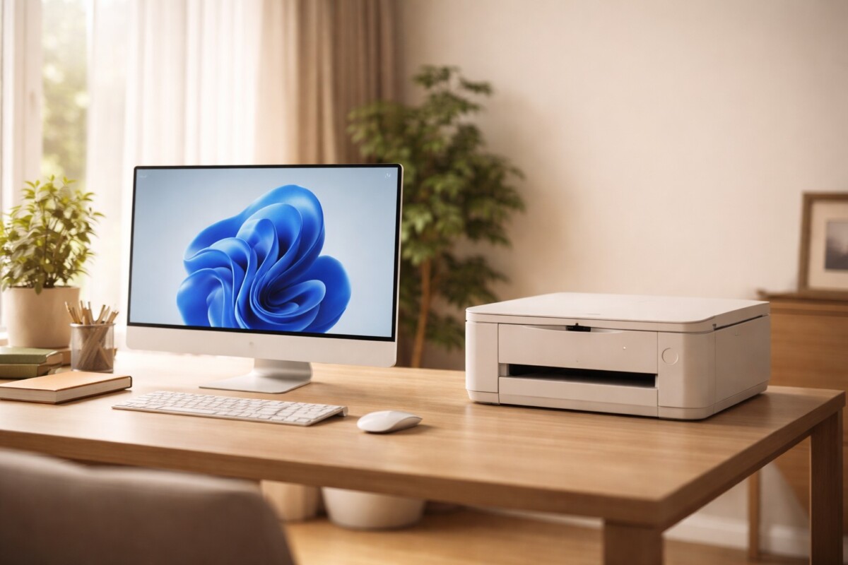 Windows 11 재부팅 후 프린터만 오프라인으로 표시되는 상황을 보여주는 이미지