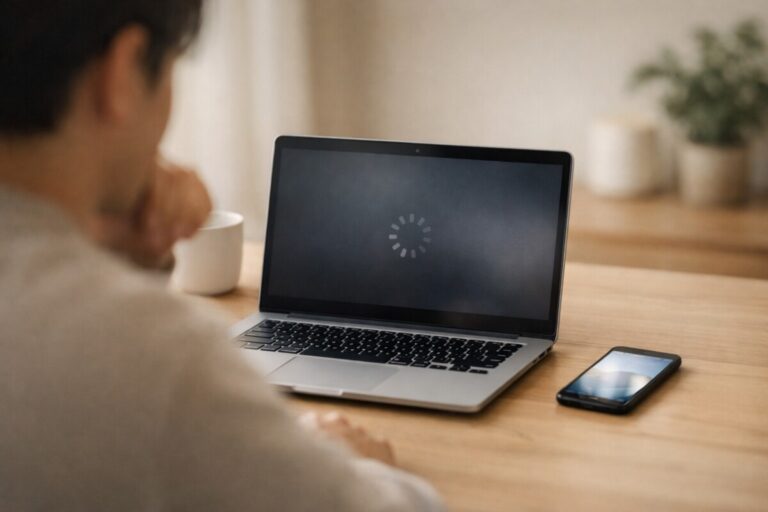 로그인 다음 화면 안 넘어갈 때 화면이 멈춘 상태를 나타낸 대표 이미지